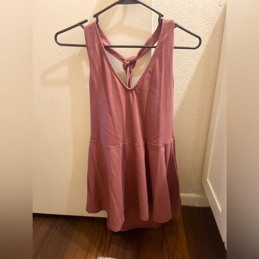 Torrid 1X Dusty Rose Halter peplum top